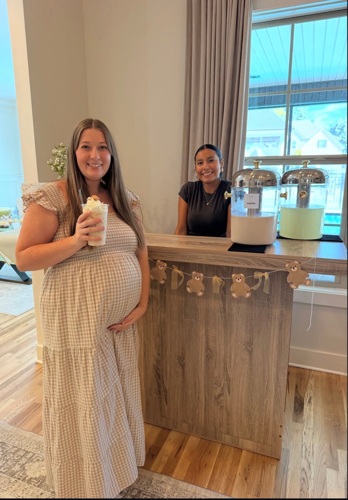 The THIRSTÉ beverage booth styled for a celebration